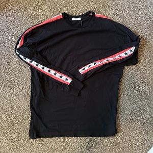 EPTM black Stars and Stripes track long sleeve